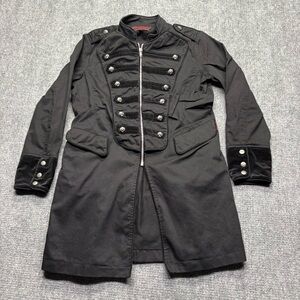 VTG Tripp NYC L Black Parade Military Coat Chemical Romance Skull Daang Goodman